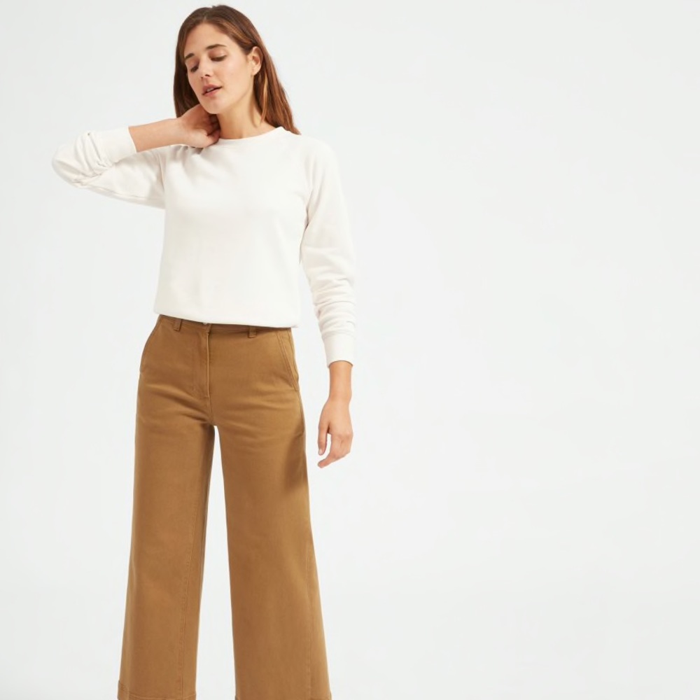 Everlane Slim Classic French Terry Crew